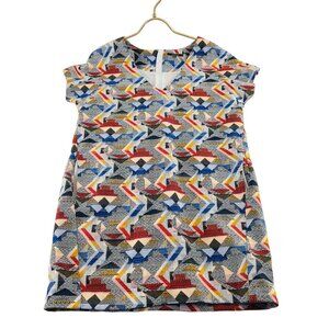 Anthropologie Frnch Geometric Patterned Dress